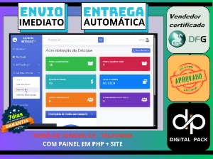 Robo De Vendas No Telegram Com Painel Em Php + Site - Outros