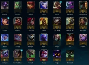 CONTA G2 - MMR PLAT 4 - 27 CHAMPS - 1240 EA - League of Legends LOL