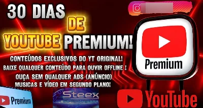 30 dias de YouTube Premium! - Assinaturas e Premium