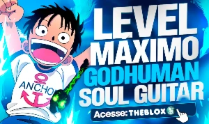 BLOX FRUITS > 🎸SOUL GUITAR + 👊GODHUMAN + LEVEL MÁXIMO - Roblox