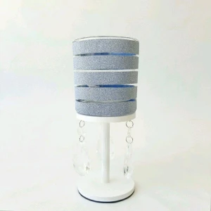 Castiçal Listras Azuis - M - Artesanato e Personalizados