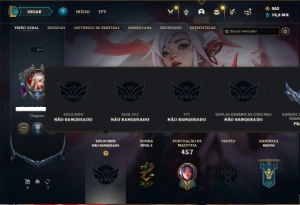 Conta Unranked com TODOS os champs e 209 Skins - League of Legends LOL
