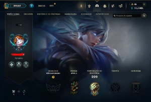 Fullacesso 21 Skins - Level 152 - 101 Campeões - League of Legends LOL