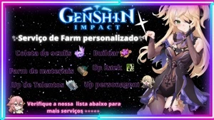 ✨SERVIÇO DE FARM-MATERIAL-ANEMOCULUS-UP-DIARIAS ETC✨ - Genshin Impact