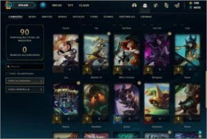 Conta LOL - Grão Mestre 400+pdl, 25+ pdl p/ win, w/r alta - League of Legends