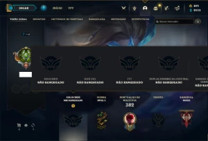 Conta Unranked com 120 Champs e 118 Skins + 370 RP - League of Legends LOL