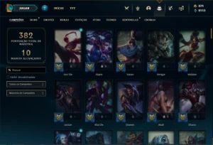 Conta Unranked com 120 Champs e 118 Skins + 370 RP - League of Legends LOL