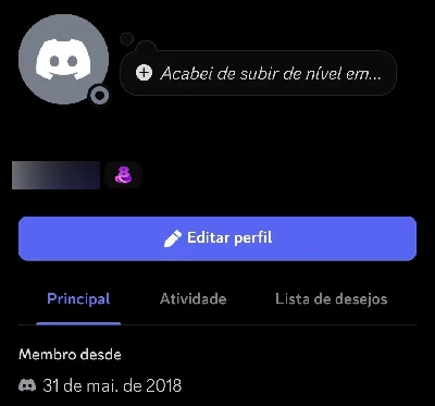 Conta discord 2018