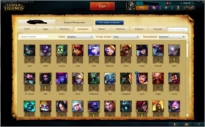 Platina 5 - 64pdl - 80 champs 12 skins 10k IP - League of Legends LOL