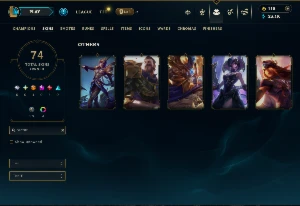 Conta lol lux elementalista com borda e elise vitoriosa - League of Legends