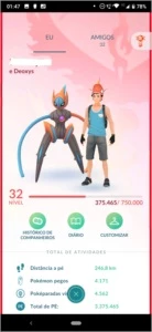 Conta Pokemon GO - Level 32 + Deoxys 95% E OUTROS LENDARIOS - Pokémon