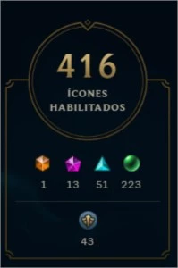 CONTA DIAMANTE COLECIONADOR LEAGUE OF LEGENDS LOL