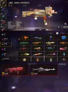 Conta FF gemada e com itens raros, skins Naruto e etc - Free Fire