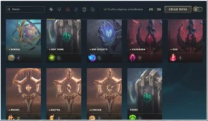 Conta Platina 4 252 skins - League of Legends LOL