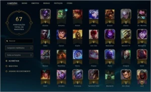 Conta de League of legends LOL