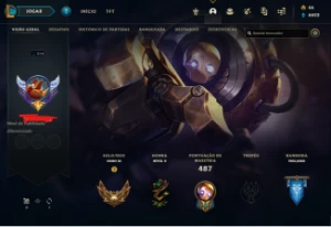 Conta De Lol Gold 3 , 110 Campeoes , 104 Skins. - League of Legends
