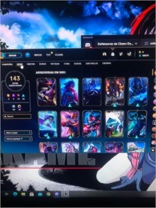 Conta goldlV LOL, de 2015,142 skins, gastei 500 reais nela. - League of Legends