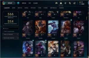 CONTA LEGUE OF LEGENDS BARATA - League of Legends LOL