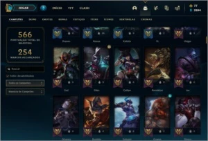 CONTA LEGUE OF LEGENDS BARATA - League of Legends LOL