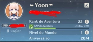 Eula + Venti + Kokomi + Mona AR 22 - Genshin Impact