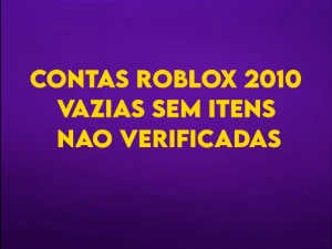 Roblox 2010 Conta Vazia S/ Itens Não Verificada