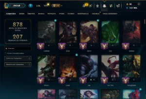 Ouro 4 com TODOS os Champs e 273 Skins ( TOP / JG ) - League of Legends LOL