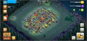 CENTRO DE VILA NÍVEL 13 QUASE COM 13 PASE - Clash of Clans