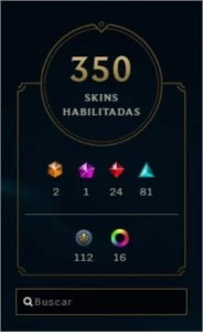 Conta League of Legends - 350 skins LOL