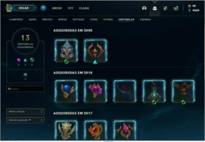 CONTA LOL OURO lV MAIN SUPORTE - League of Legends