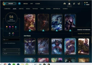 CONTA LOL OURO lV MAIN SUPORTE - League of Legends