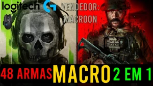 Macro - Cod MW 2 & MW 3 - Mouses Logitech - 2 Em 1 Vitalicio - Call of Duty