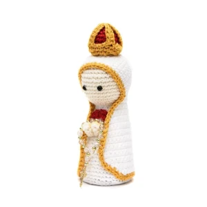 Nossa Senhora de Fátima em amigurumi - Artesanato e Personalizados