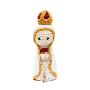 Nossa Senhora de Fátima em amigurumi - Artesanato e Personalizados