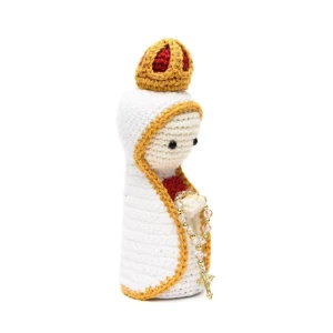 Nossa Senhora de Fátima em amigurumi - Artesanato e Personalizados
