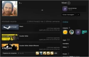 conta steam old 17 anos - Counter Strike CS