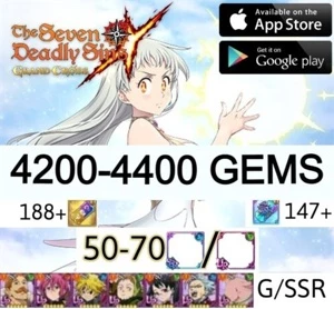 ✨4200+💎 Diamantes 7DS|seven deadly sins grand cross|GLOBAL✨