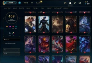 Conta lol, skins raras, mais de 400 skins - League of Legends