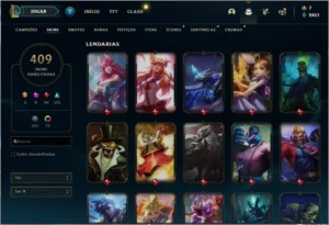 Conta lol, skins raras, mais de 400 skins - League of Legends