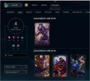 Conta LoL Platina III - League of Legends