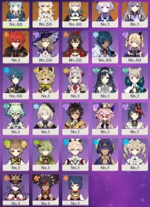 C4 Ineffa + BiS, C1 Jean, Keqing, Diluc, Qiqi, C6 Xingqiu... - Genshin Impact