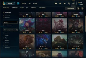 Conta Unranked com 125 Champs e 92 Skins - League of Legends LOL