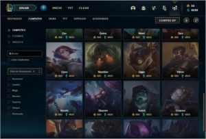 Conta Unranked com 125 Champs e 92 Skins - League of Legends LOL