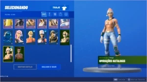Conta de fortnite com passe atual e skin de natal rara