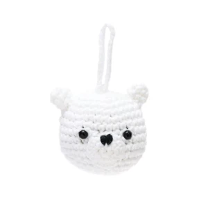 Bola de Natal ursinho em amigurumi - Artesanato e Personalizados