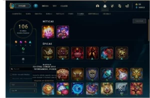 CONTA 2014>SkinUltimate>UNRANKED>Emotes,Skins,Sentilelas,etc - League of Legends LOL