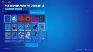 Fortnite conta 30 Skins, 10.500 Vbucks.