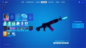 Fortnite conta 30 Skins, 10.500 Vbucks.