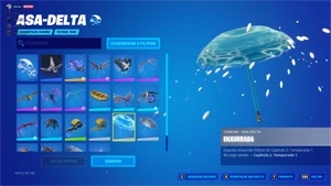 Fortnite conta 30 Skins, 10.500 Vbucks.