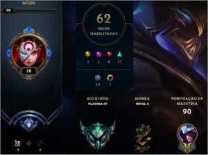 CONTA LEAGUE OF LEGENDS DIAMOND S9 LOL