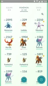 CONTA POKÉMON GO LV 31 TIME VERMELHO - MEWTWO + EX + LEND